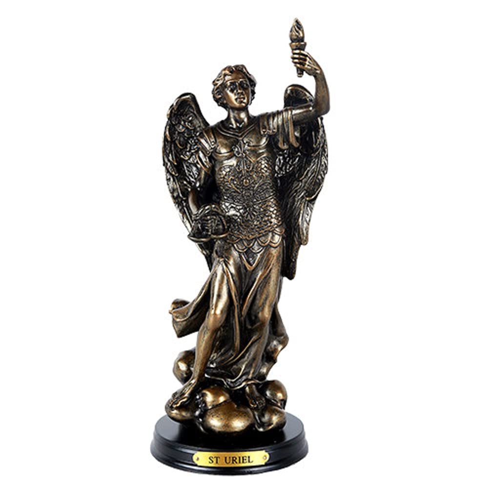 Amazon.co.jp: Pacific Giftware 聖ウリエル 光と知恵の大天使 置物 高